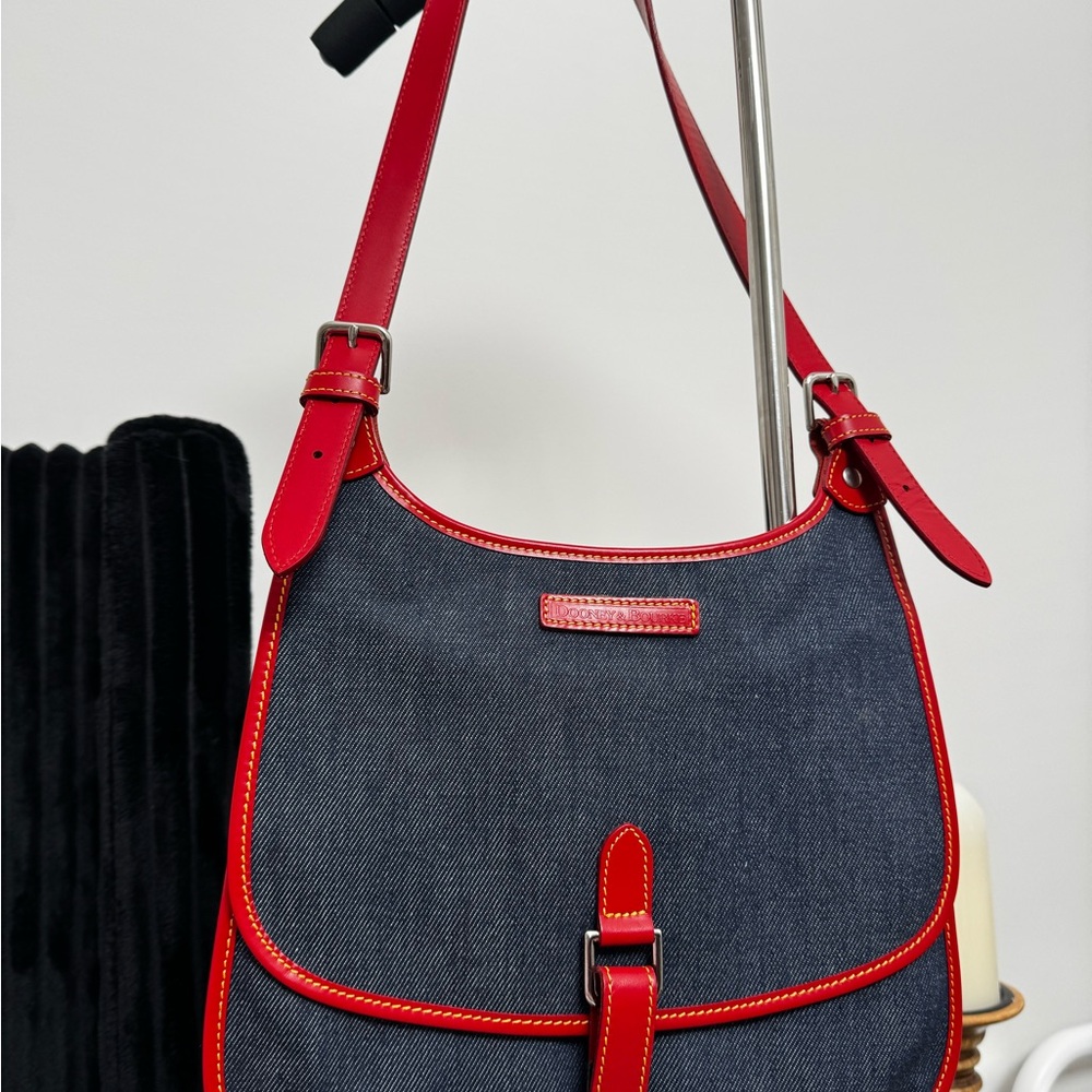 Dooney & Bourke Red and Blue Shoulder Bag